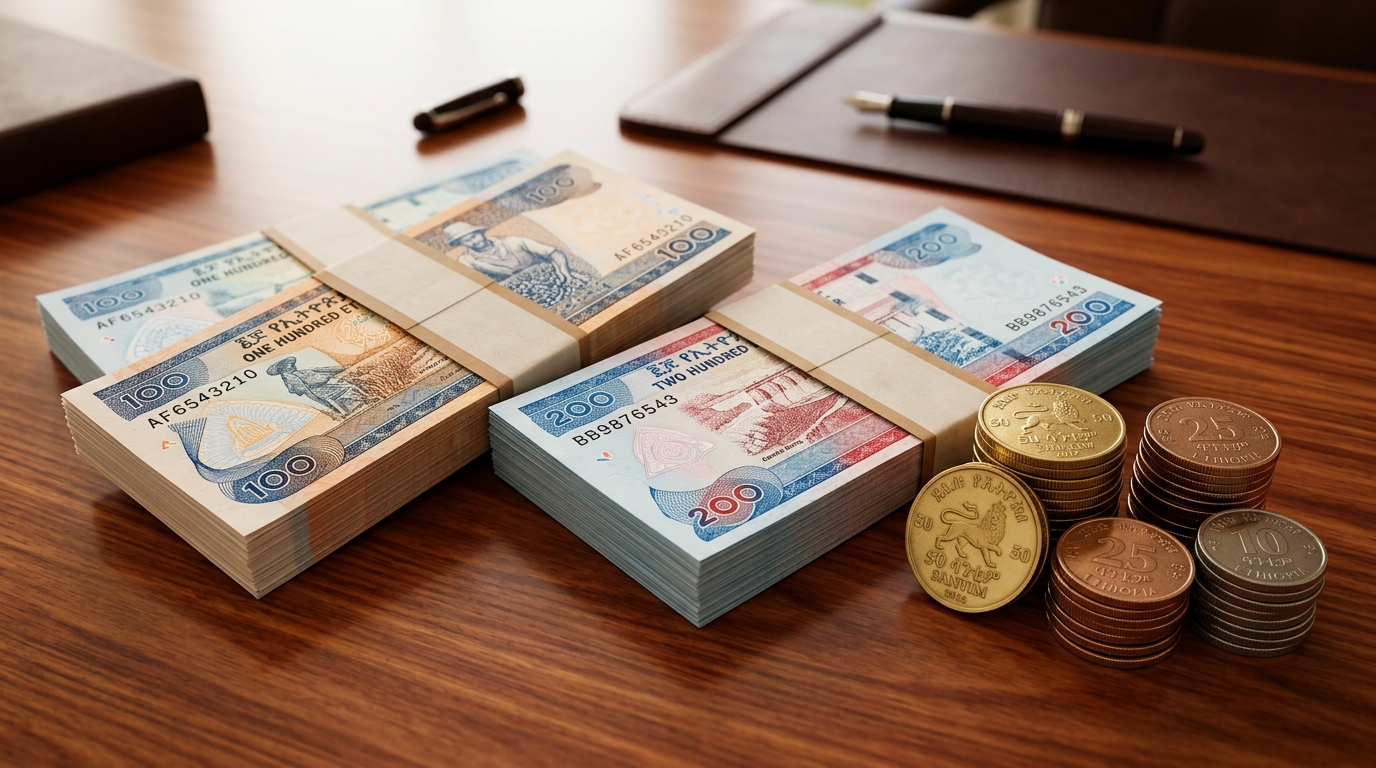 Ethiopian Birr and Cents Currency Savings